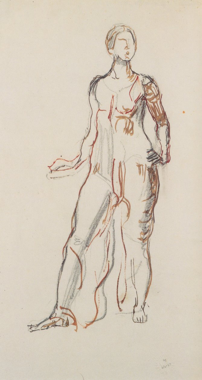 Álló köntös figura alkotó: Ferdinand Hodler