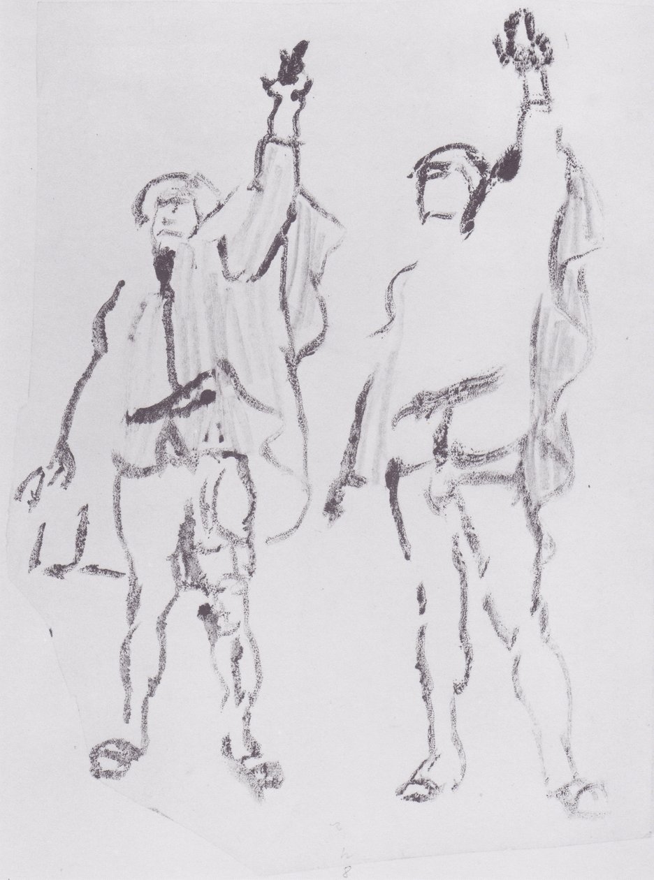 Két fogadalmat alkotó: Ferdinand Hodler