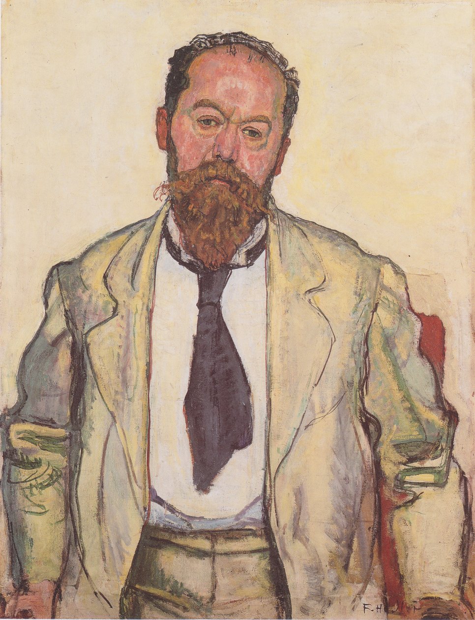 Mathias Morhardt arcképe alkotó: Ferdinand Hodler