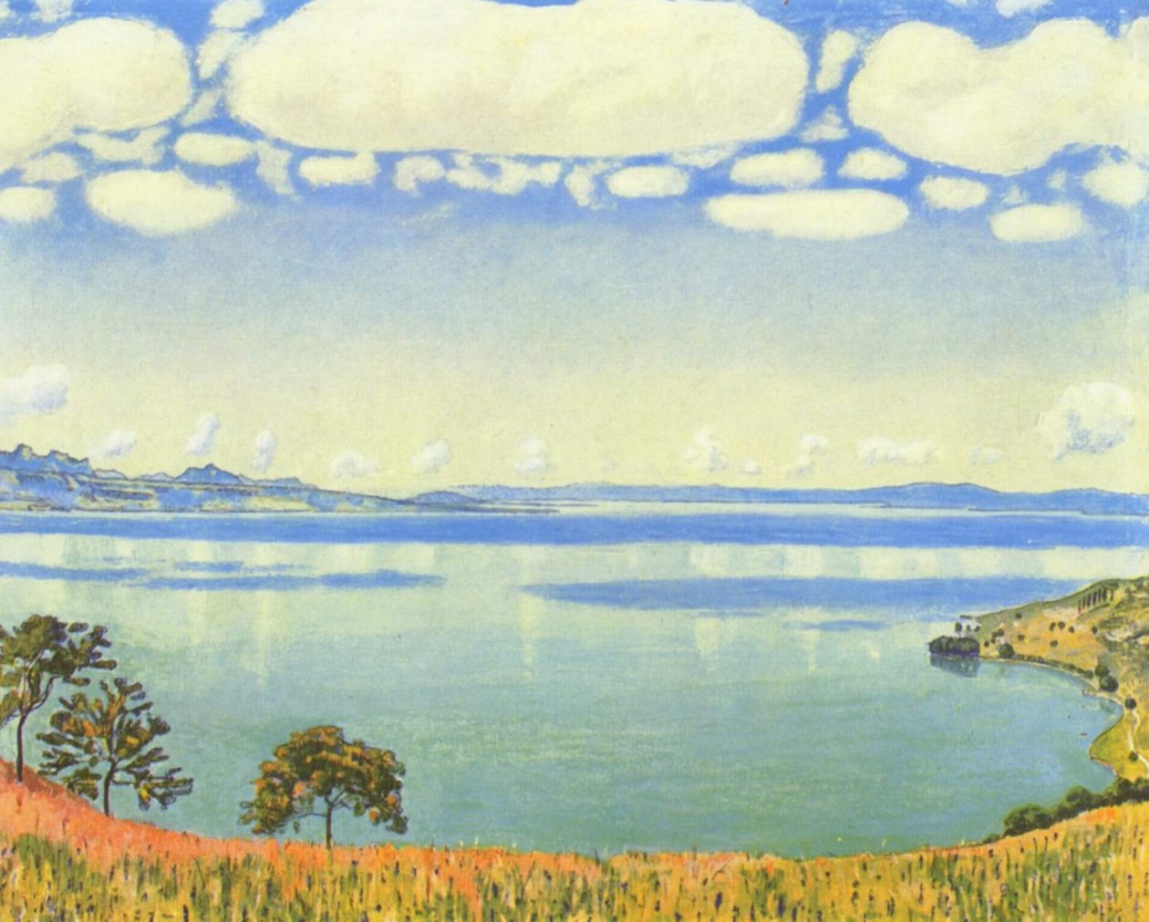 A Genfi -tó Chexbres -ből alkotó: Ferdinand Hodler