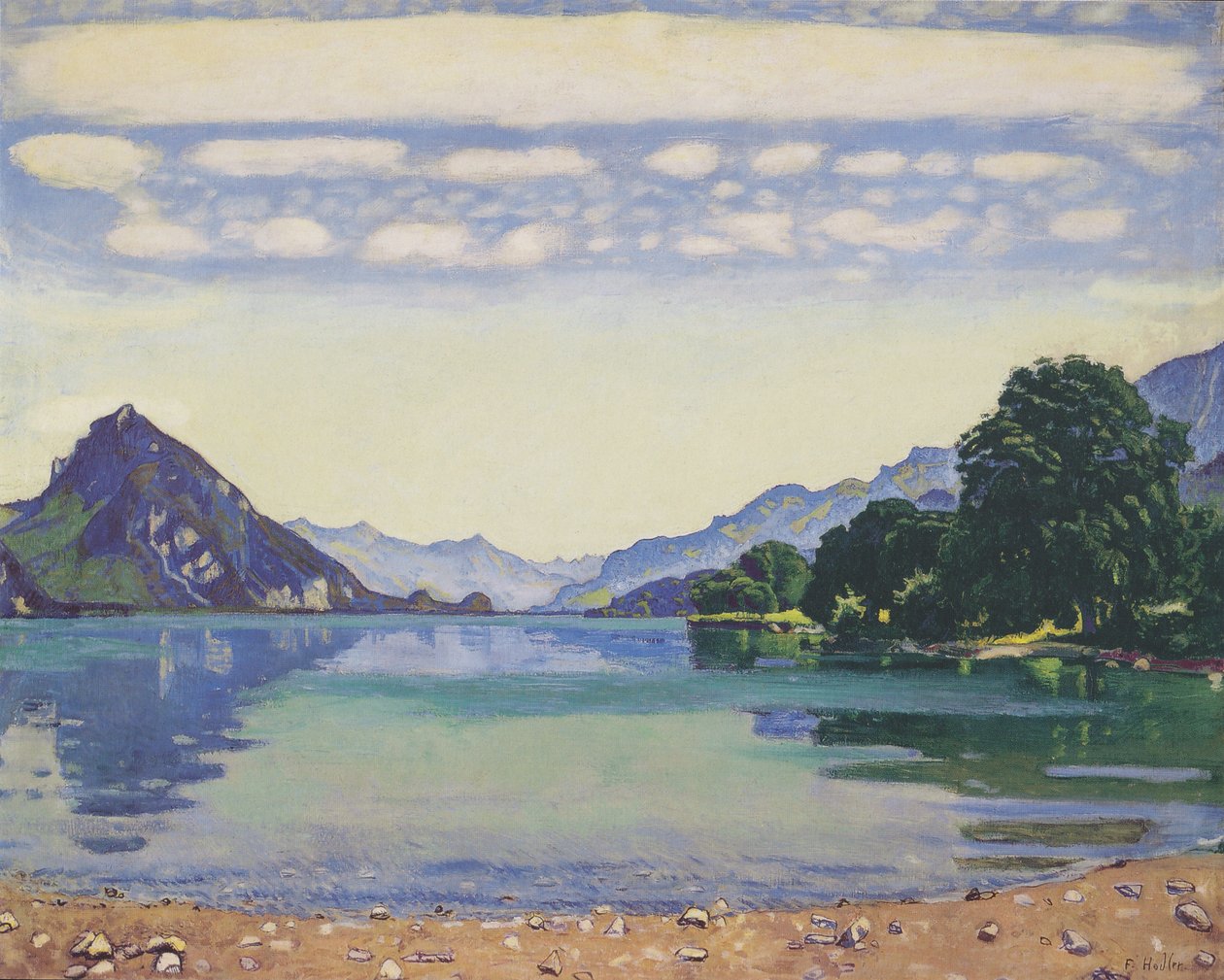 Thun -tó Lessigenből alkotó: Ferdinand Hodler