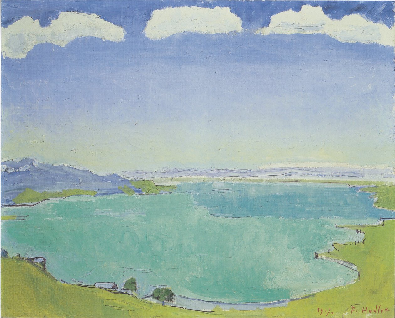 A Genfi -tó a Caux -ból alkotó: Ferdinand Hodler
