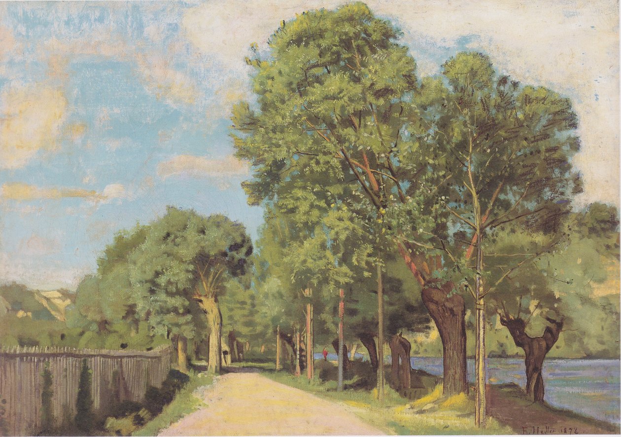 Táj a Jonction közelében, Genf közelében alkotó: Ferdinand Hodler