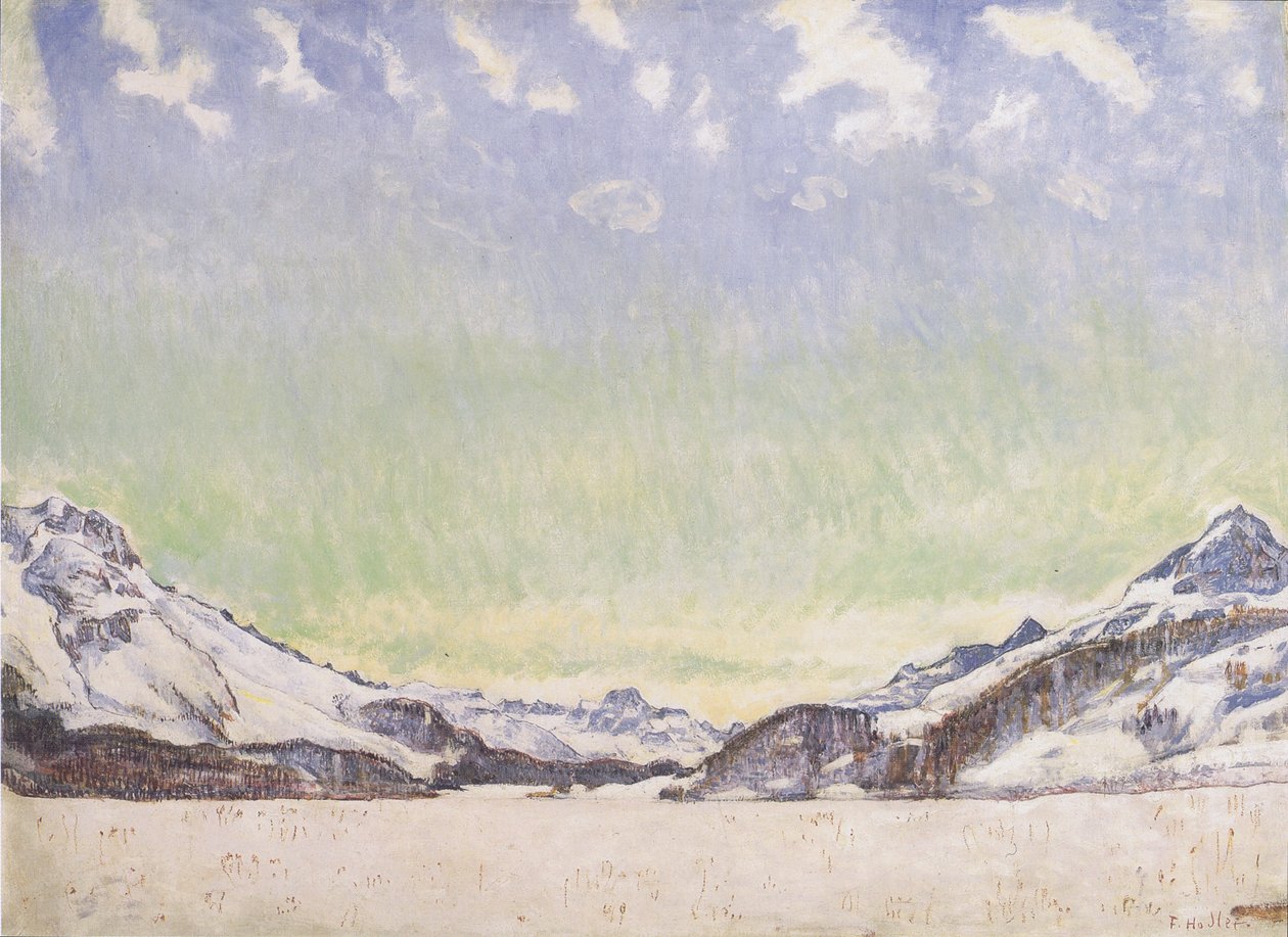 Hó az Engadine -ban alkotó: Ferdinand Hodler