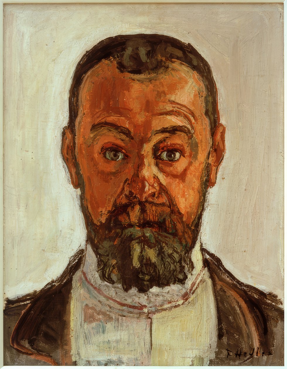 Önarckép tágra nyílt szemmel II alkotó: Ferdinand Hodler