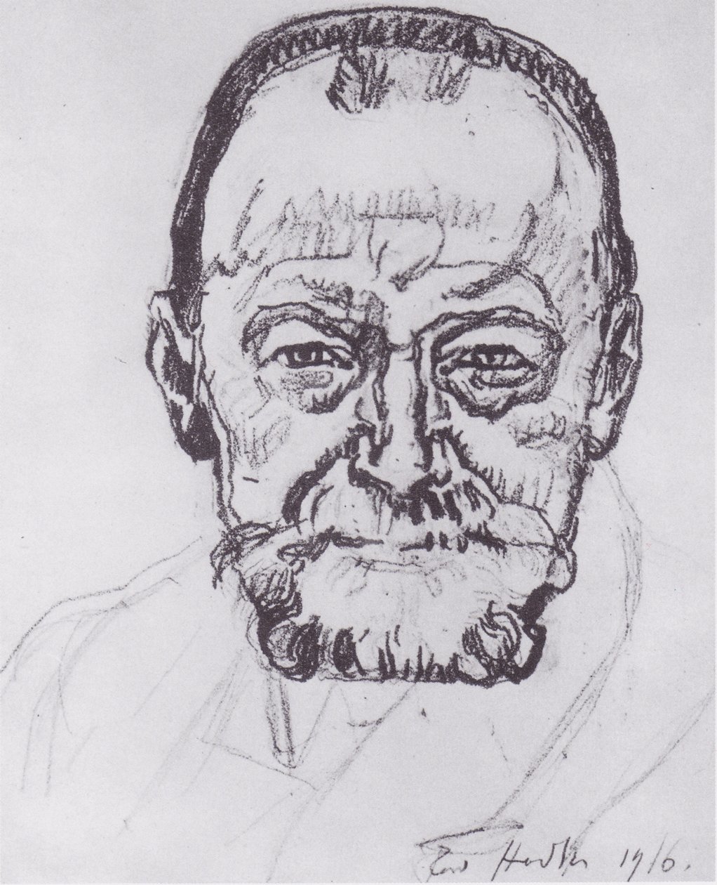 Önarckép-tanulmány alkotó: Ferdinand Hodler