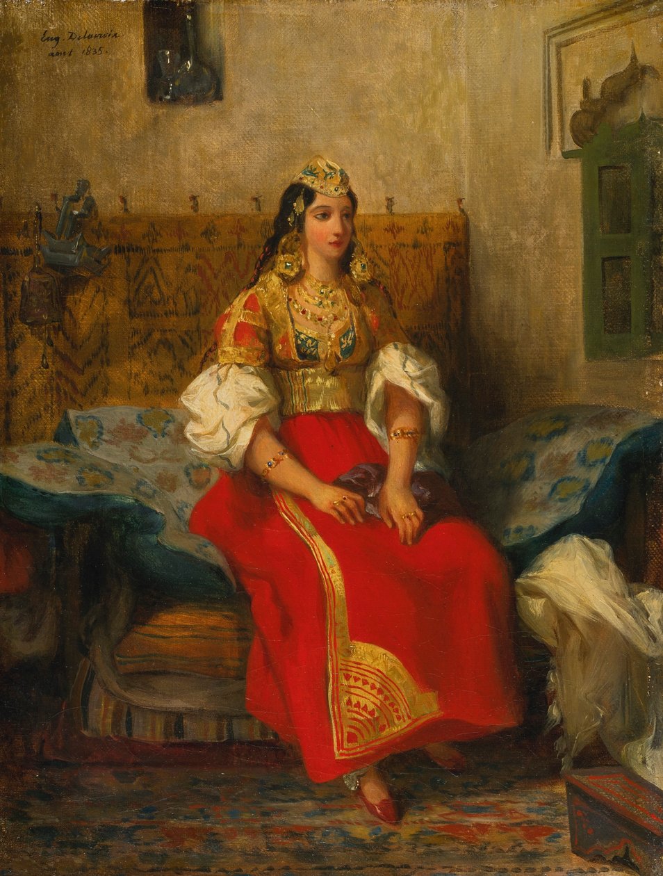 Tanger zsidó, lapos jelmezben alkotó: Ferdinand Victor Eugene Delacroix