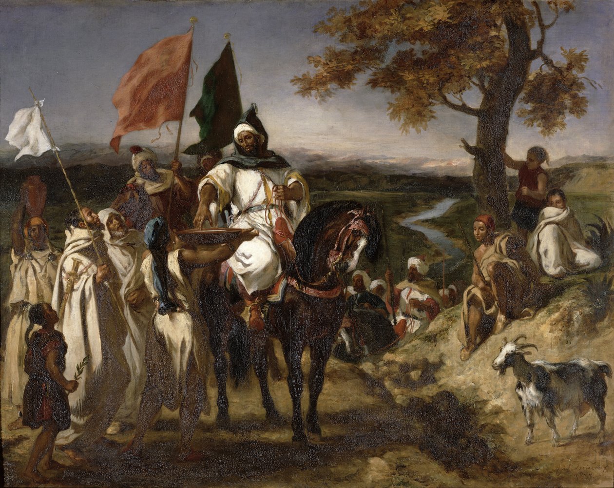 Marokkói Caid, 1837 alkotó: Ferdinand Victor Eugene Delacroix