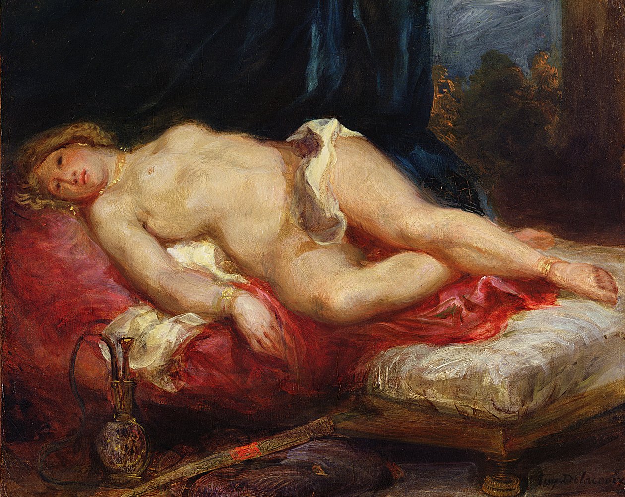 Odalisque, 1825 körül alkotó: Ferdinand Victor Eugene Delacroix