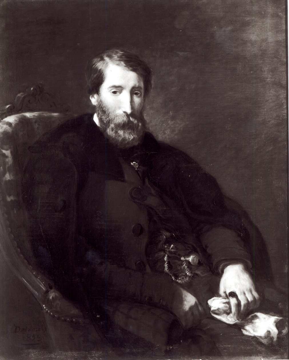 Alfred Bruyas (1821-77) portréja alkotó: Ferdinand Victor Eugene Delacroix