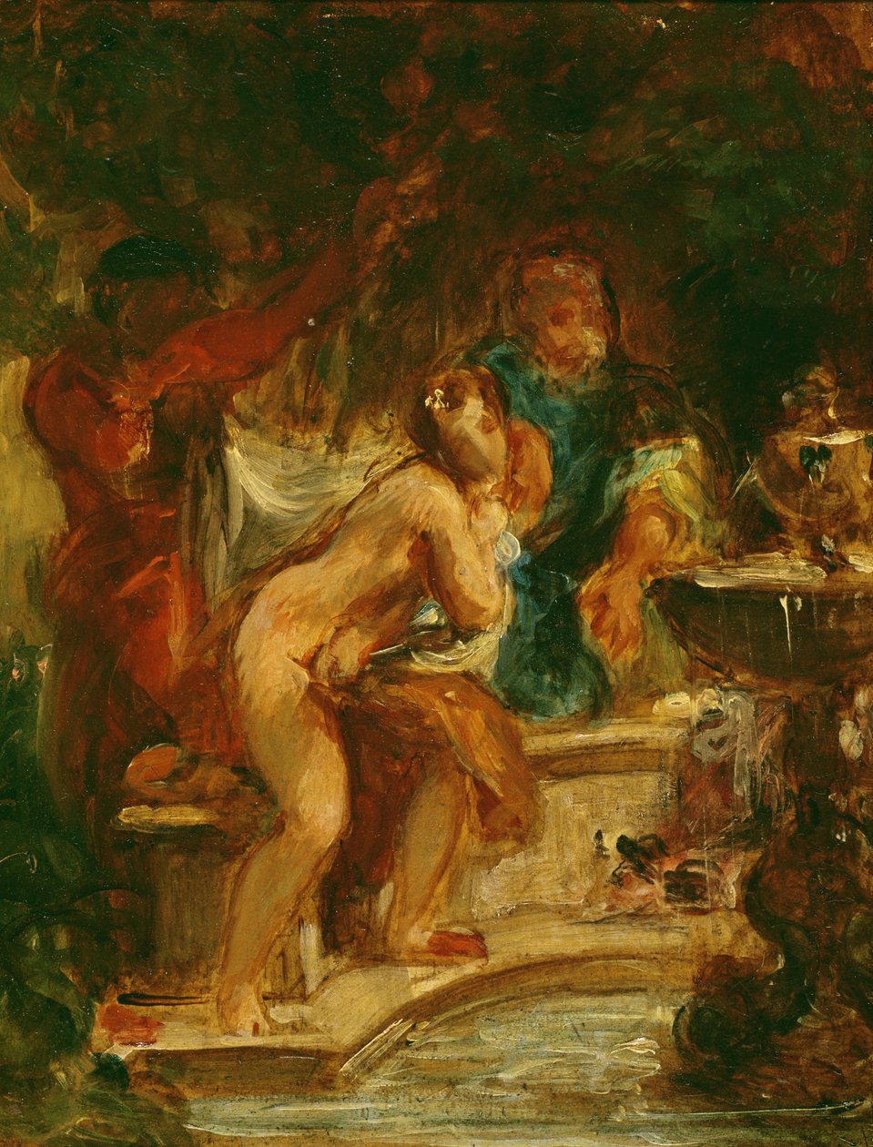 Suzanne a fürdőben alkotó: Ferdinand Victor Eugene Delacroix