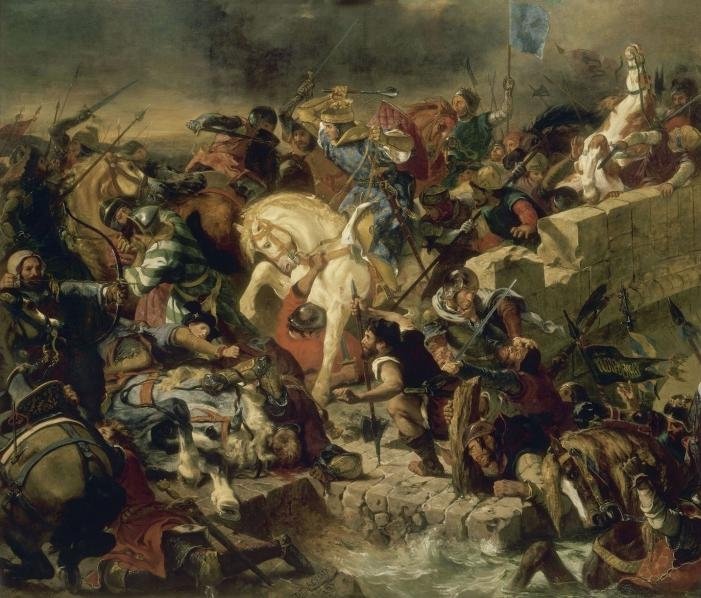 A taillebourg-i csata alkotó: Ferdinand Victor Eugene Delacroix