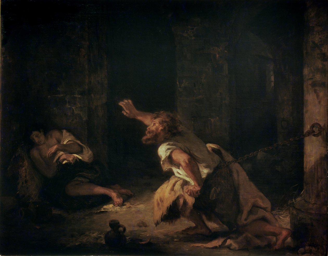 Chillon rabja, 1834 alkotó: Ferdinand Victor Eugene Delacroix