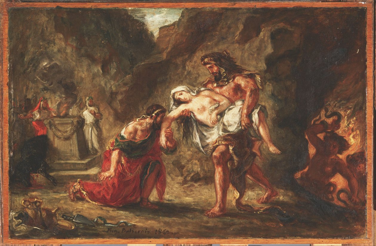 Herkules és Alcestis alkotó: Ferdinand Victor Eugene Delacroix