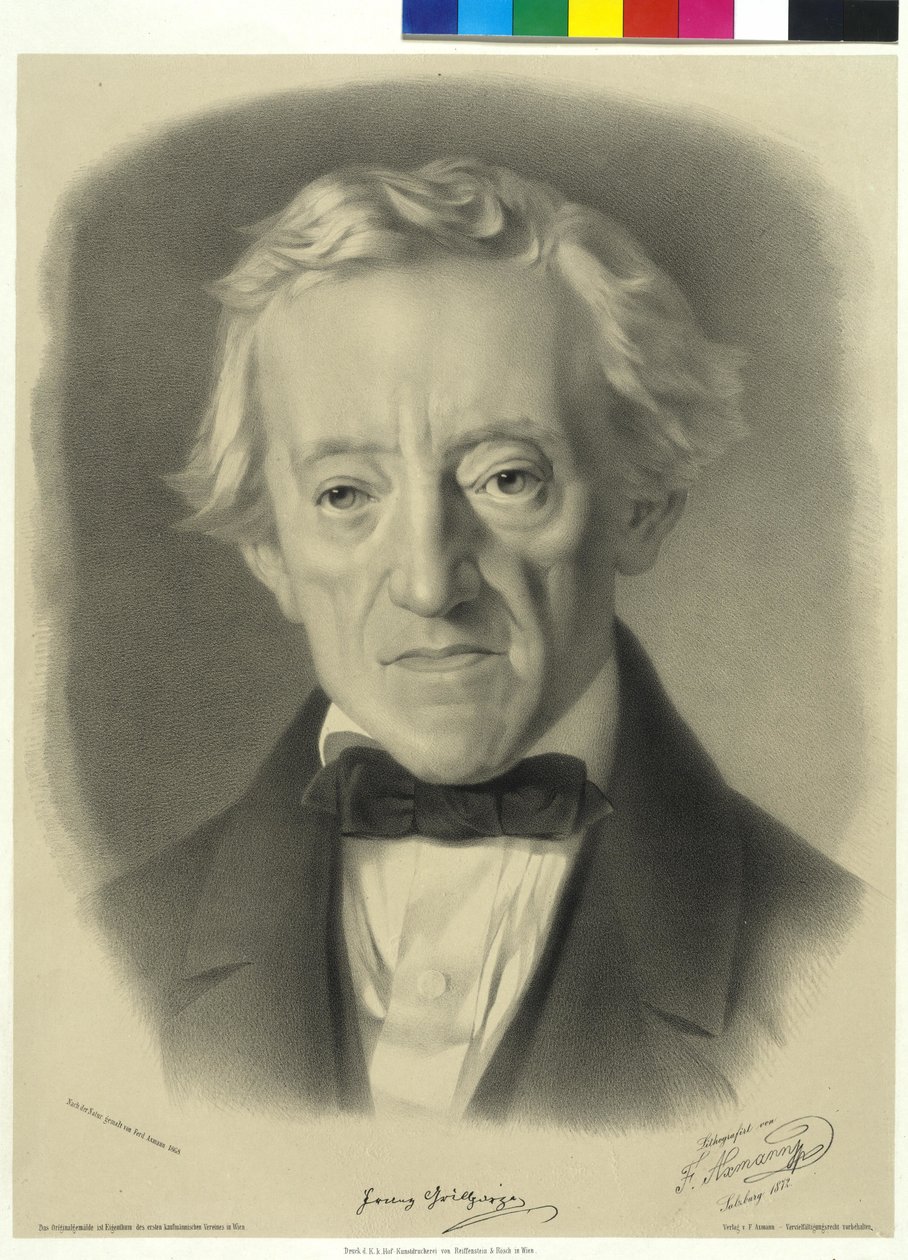 Franz Grillparzer alkotó: Ferdinand Axmann