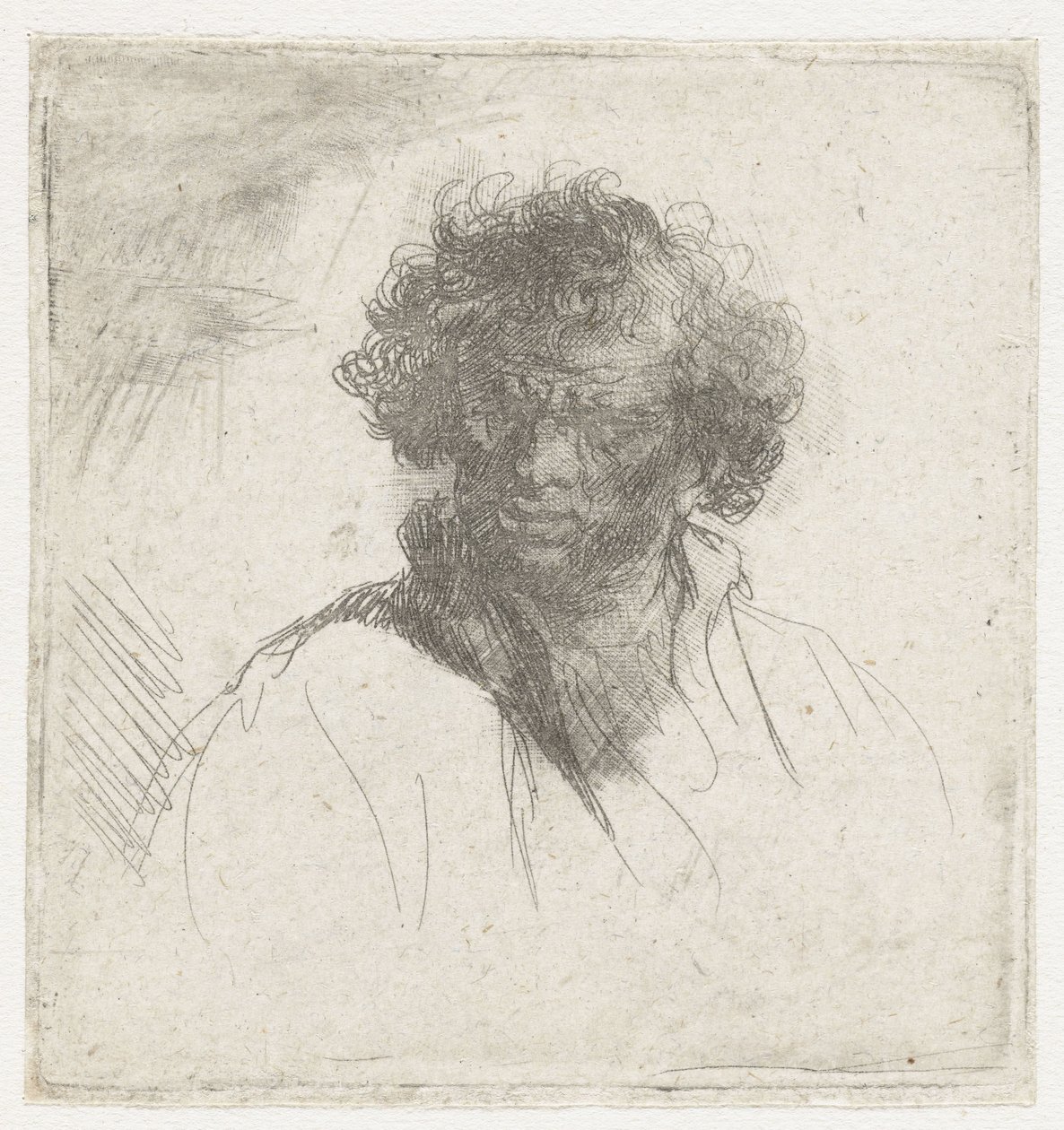 Eltorzult arcú férfi mellszobra alkotó: Ferdinand Bol (possibly)