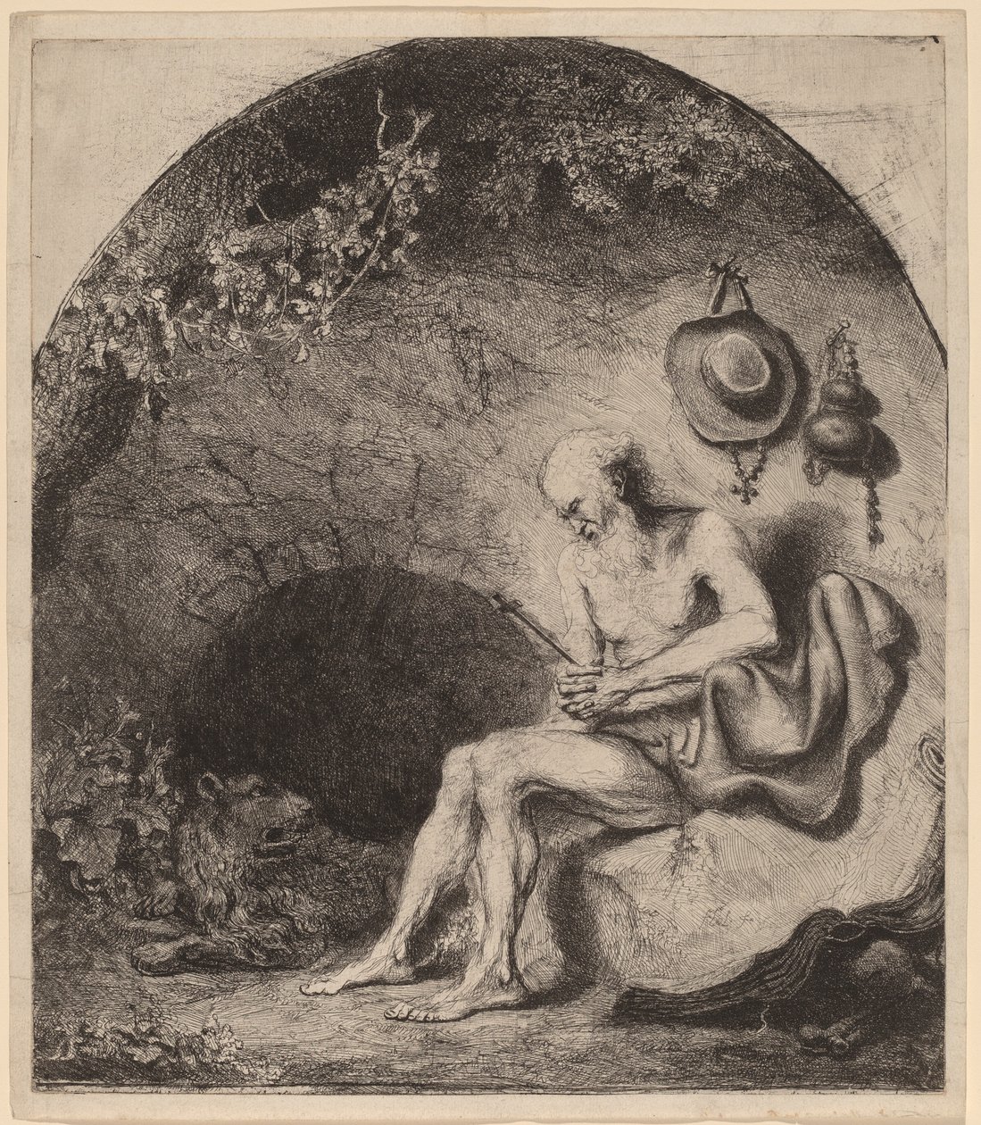 Szent Jeromos a barlangban alkotó: Ferdinand Bol