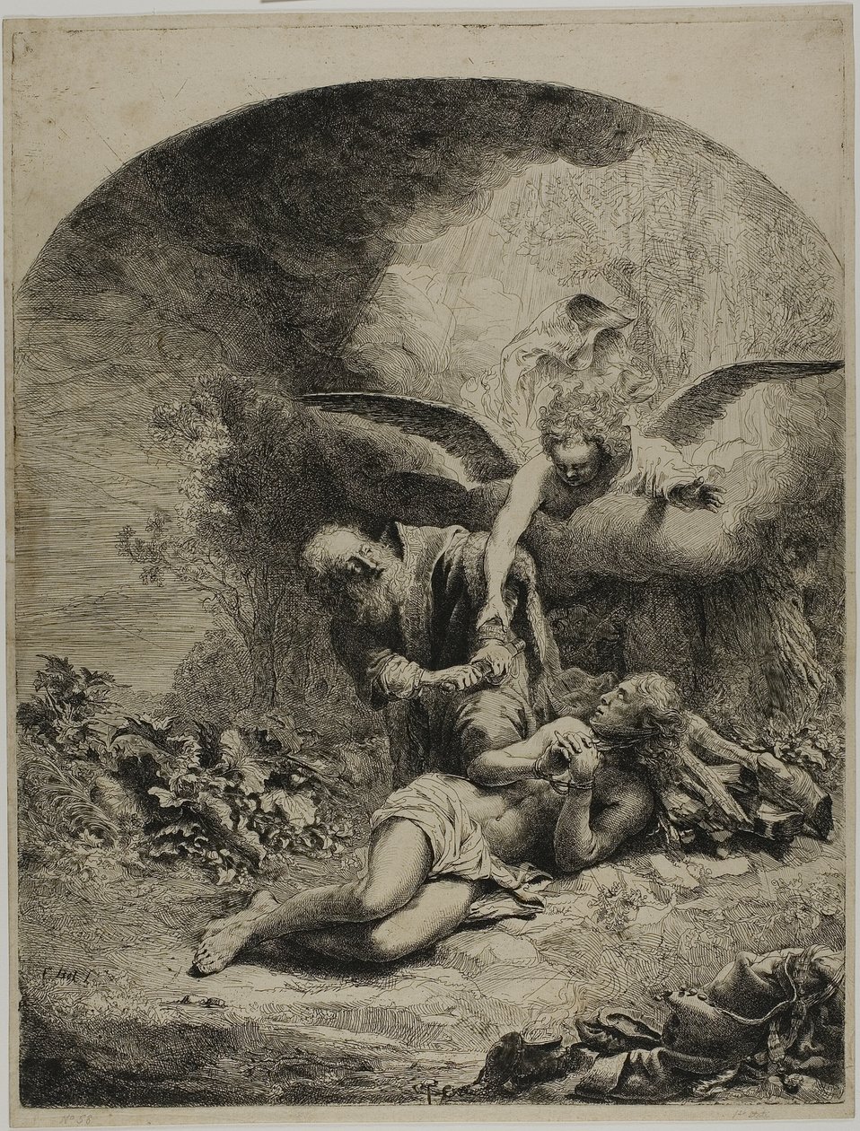 Ábrahám áldozata alkotó: Ferdinand Bol