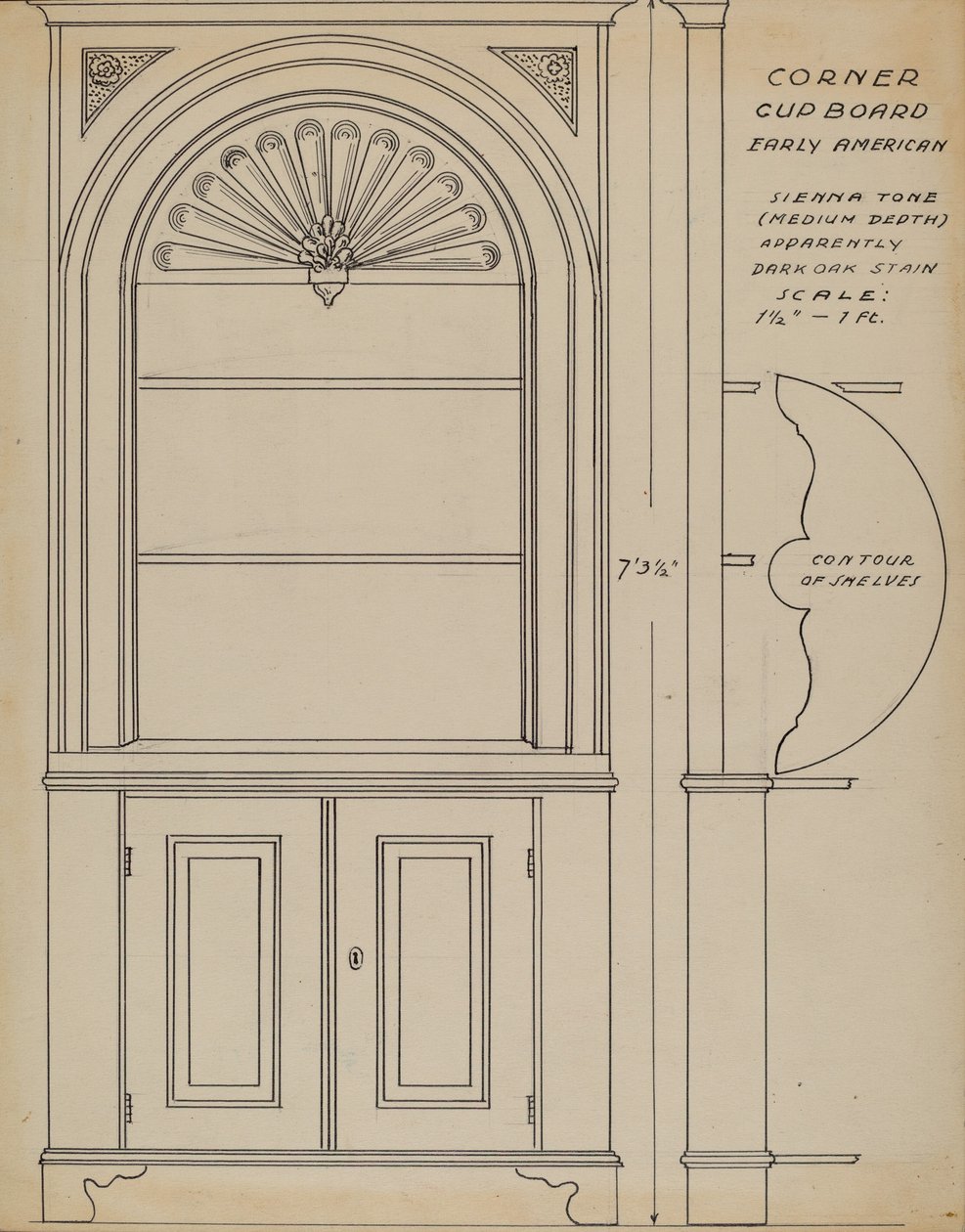 Sarokszekrény alkotó: Ferdinand Cartier