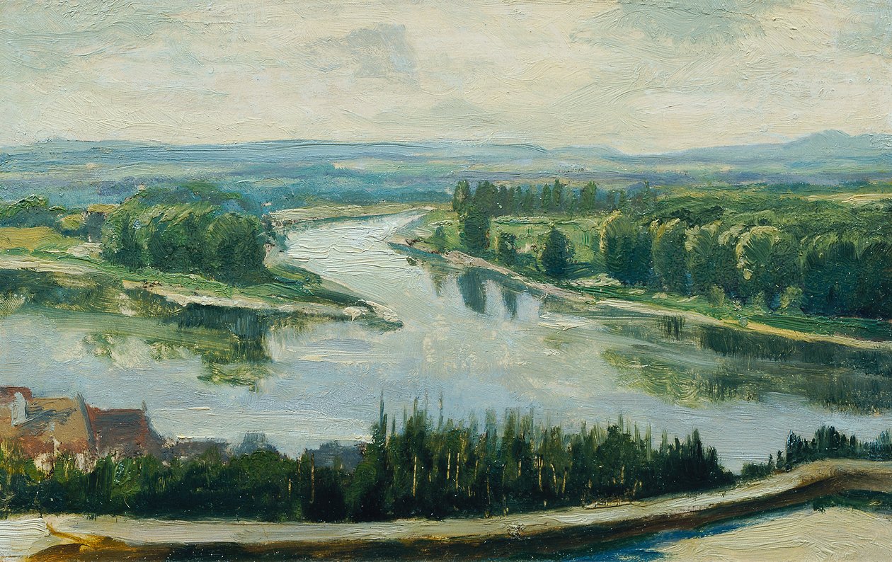 A Moldva és az Elba összefolyása alkotó: Ferdinand Engelmuller