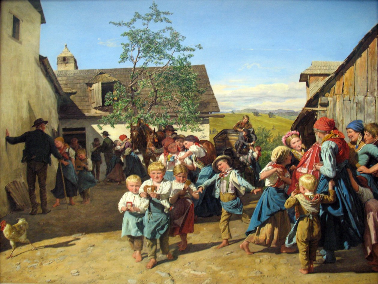 Visszatérés a Kirchweihről alkotó: Ferdinand Georg Waldmuller