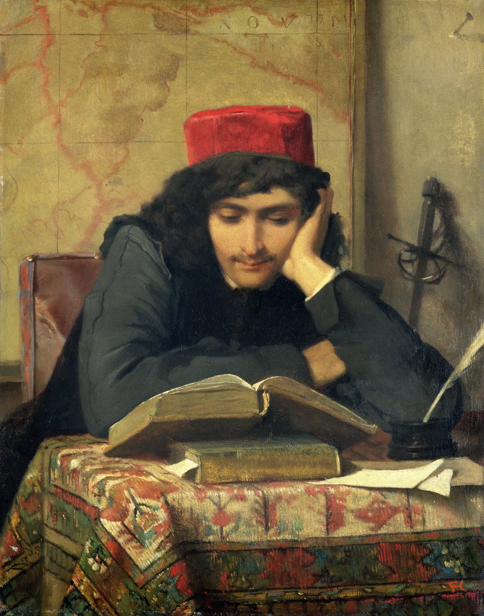 Az olvasó, 1856 alkotó: Ferdinand Heilbuth