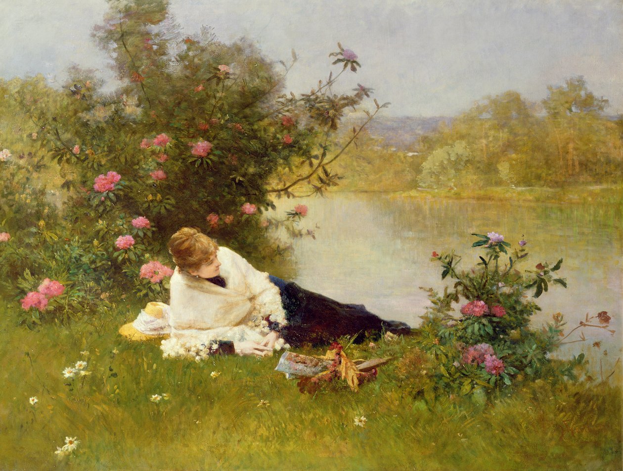 Nő a folyóparton alkotó: Ferdinand Heilbuth