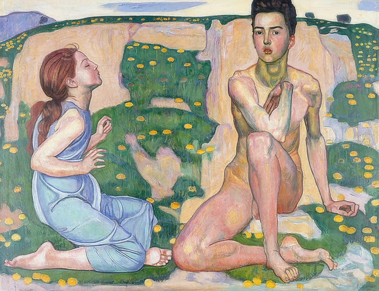 Tavasz. 1901 alkotó: Ferdinand Hodler