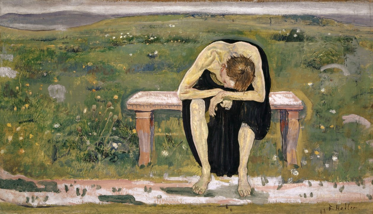 Csalódott lélek, 1891 körül. alkotó: Ferdinand Hodler