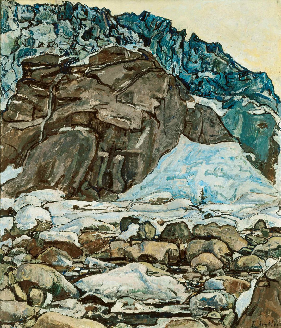 Grindelwald-gleccser, 1912. alkotó: Ferdinand Hodler