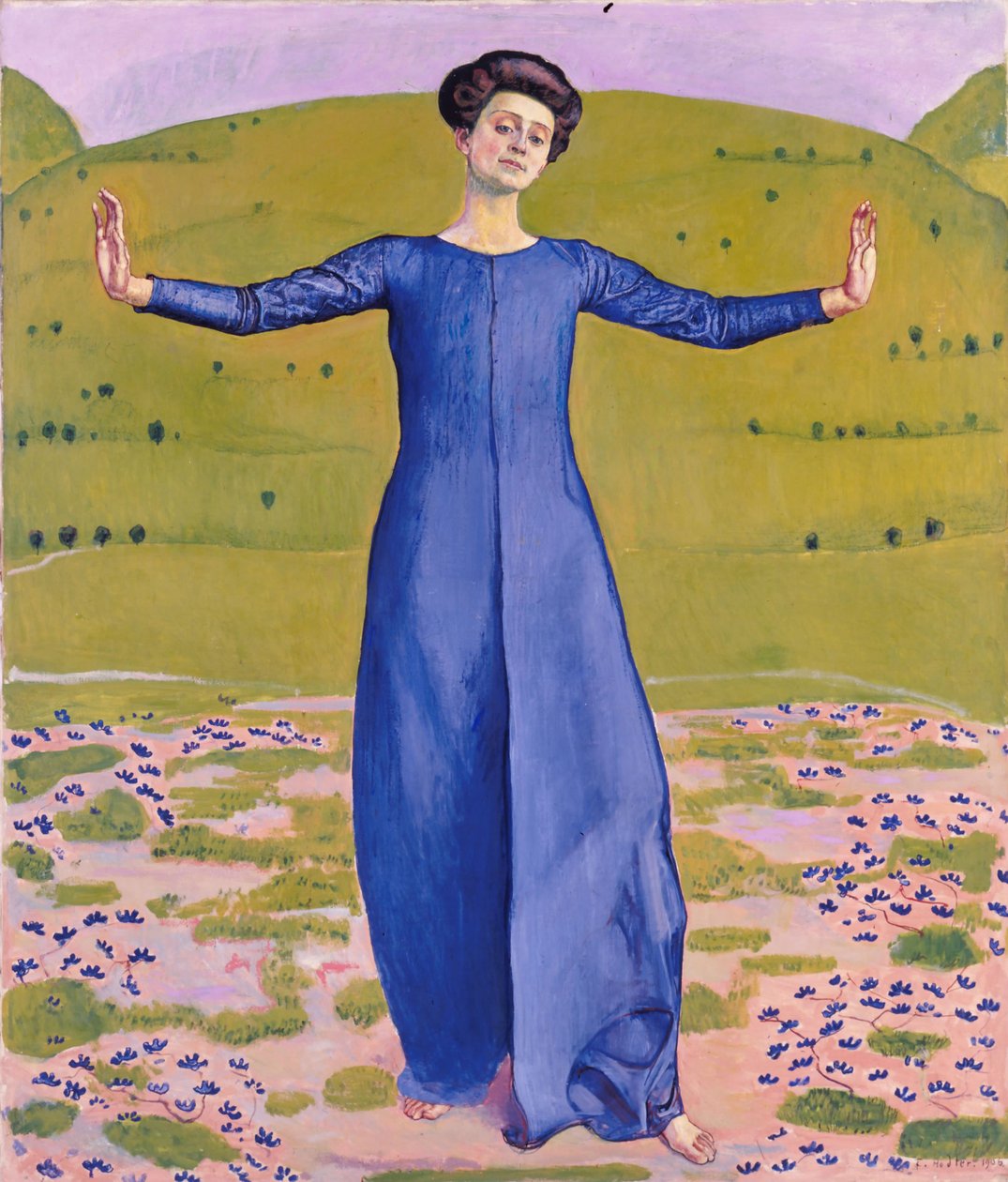 Dal messziről, 1906 alkotó: Ferdinand Hodler