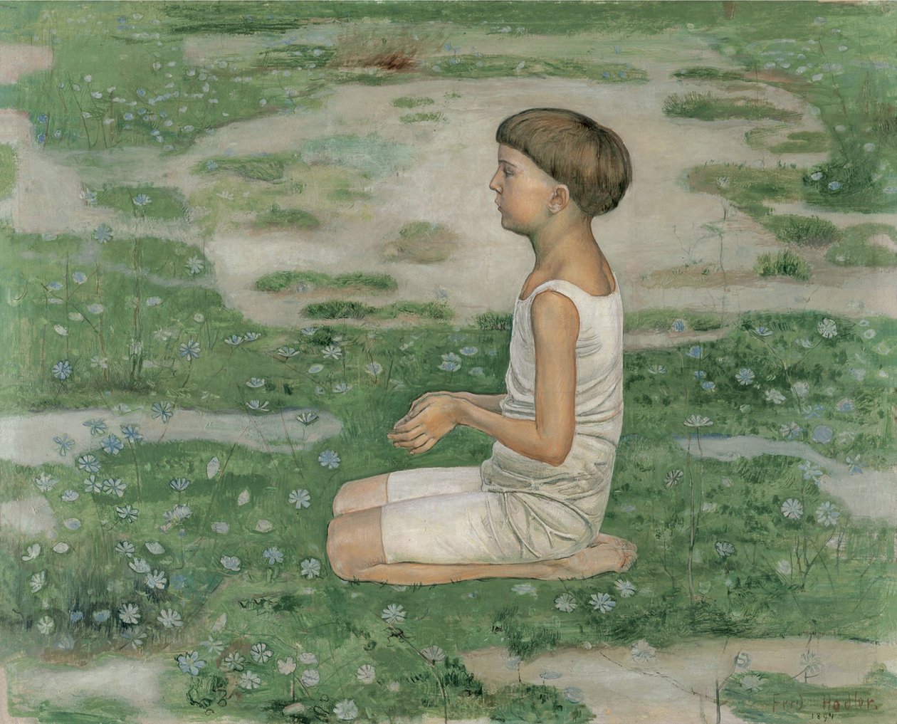 Az imádat II, 1894. alkotó: Ferdinand Hodler