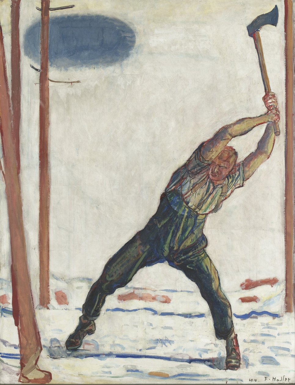 A favágó, 1910 alkotó: Ferdinand Hodler