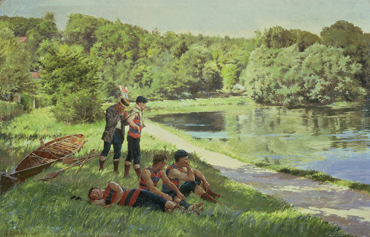 A csapat pihen alkotó: Ferdinand Joseph Gueldry