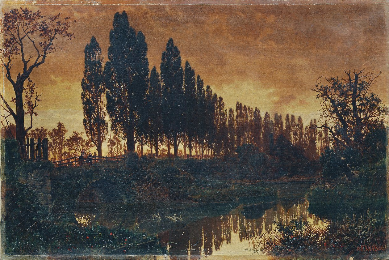 Bajor táj alkotó: Ferdinand Knab