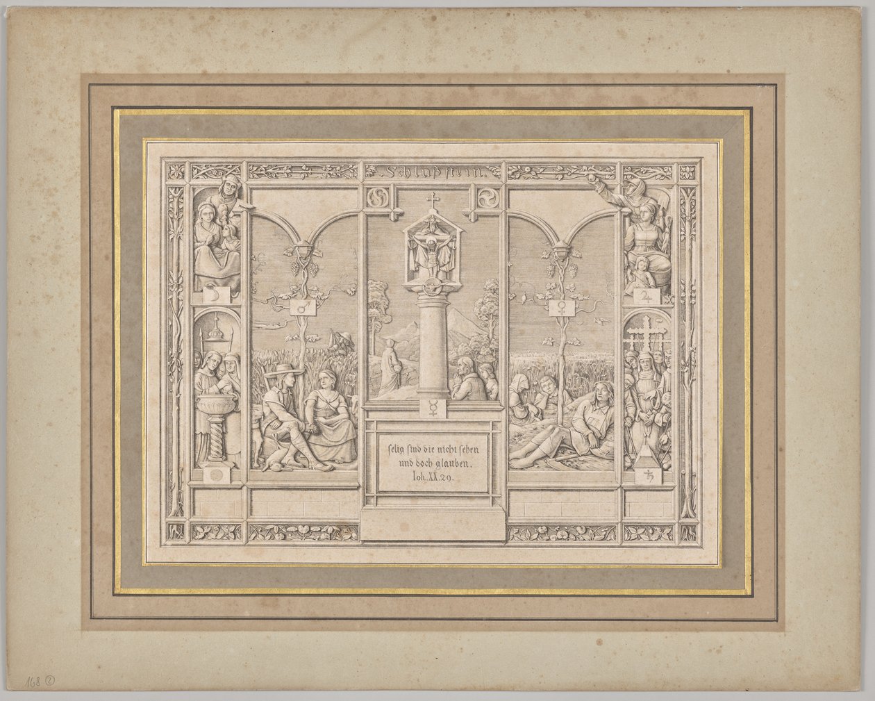 Kőkapu. János XX, 29 alkotó: Ferdinand Olivier
