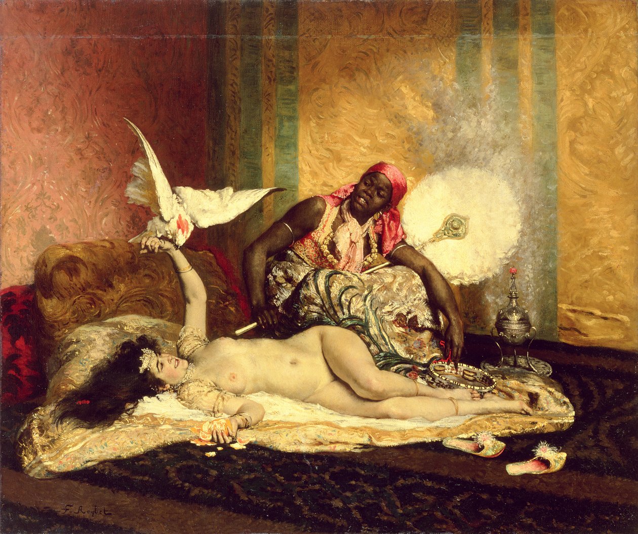 Odalisque (La Sultane), 1870-es évek közepe alkotó: Ferdinand Roybet