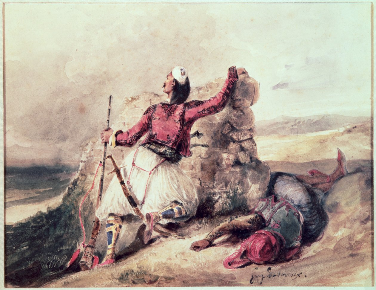 Görögök ostrom alatt alkotó: Ferdinand Victor Eugene Delacroix