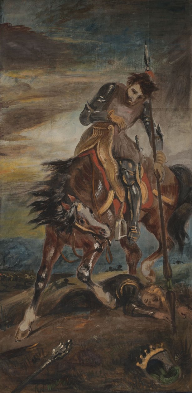 Rodrigo király alkotó: Ferdinand Victor Eugene Delacroix