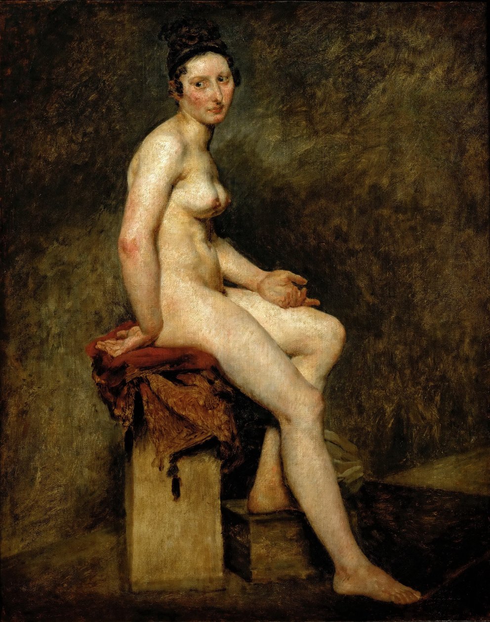 Mademoiselle Rose Ülő akt alkotó: Ferdinand Victor Eugene Delacroix
