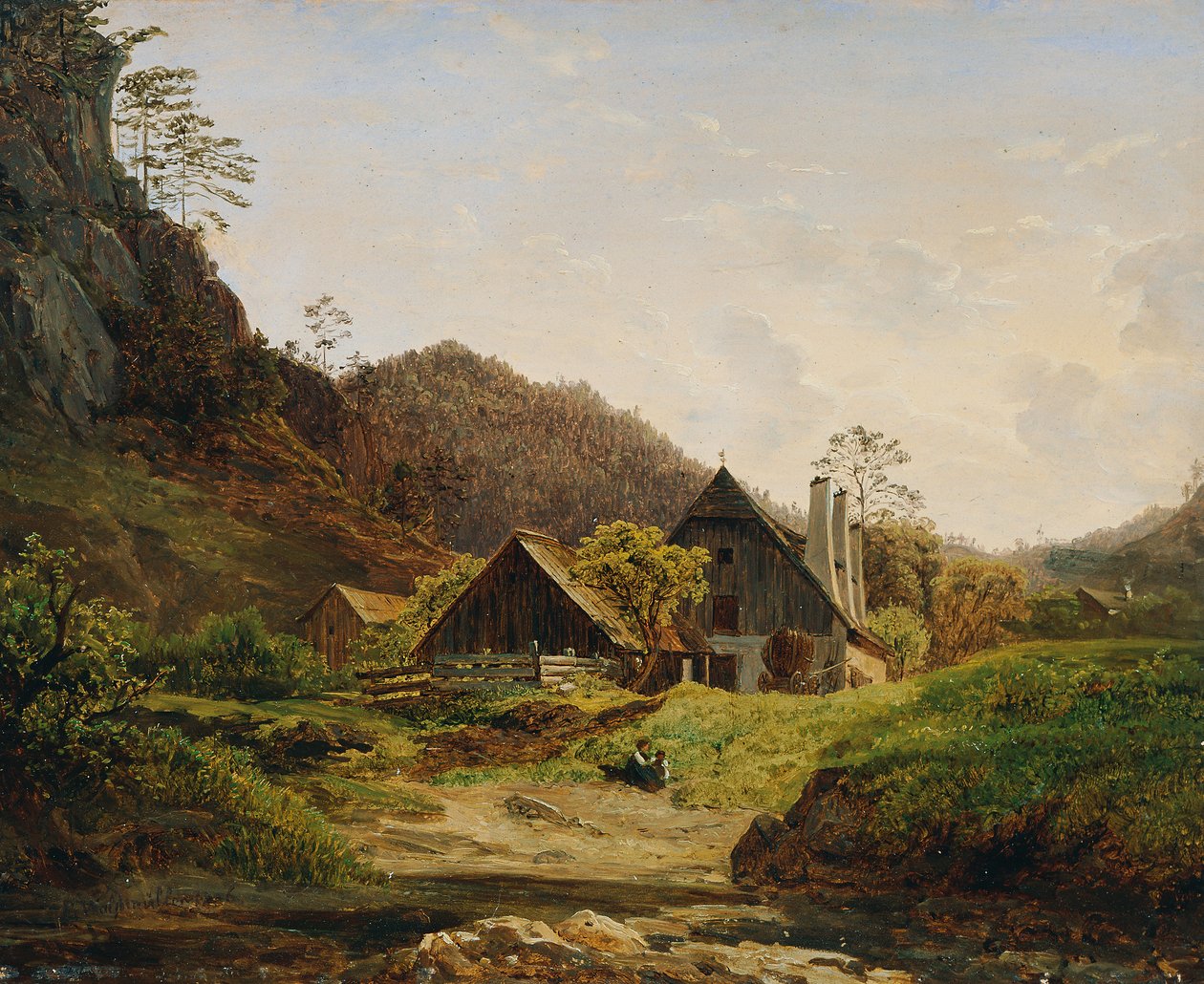 Táj Hammersmithekkel alkotó: Ferdinand Waldmüller