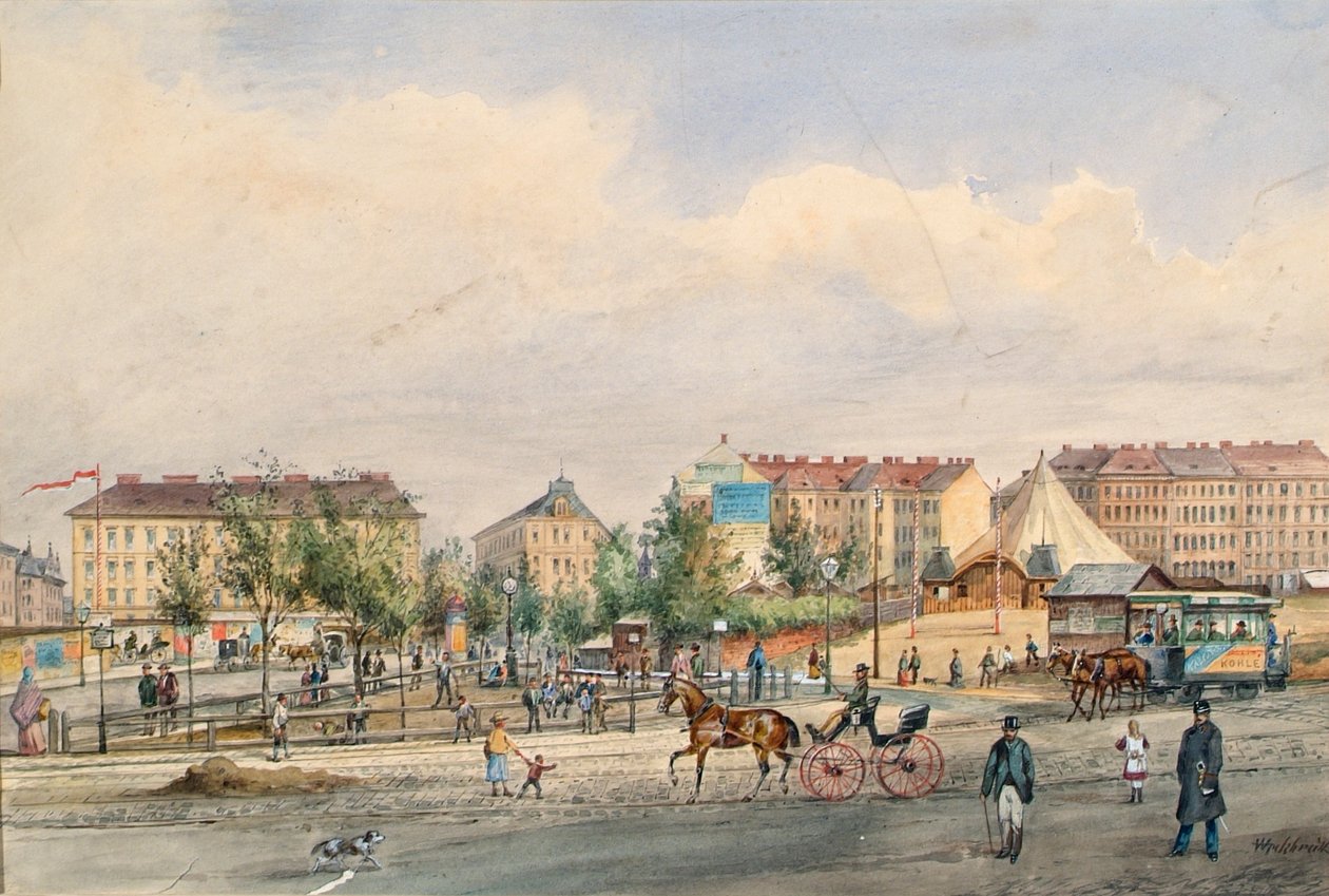 A Währinger Line Bécsben alkotó: Ferdinand Weckbrodt