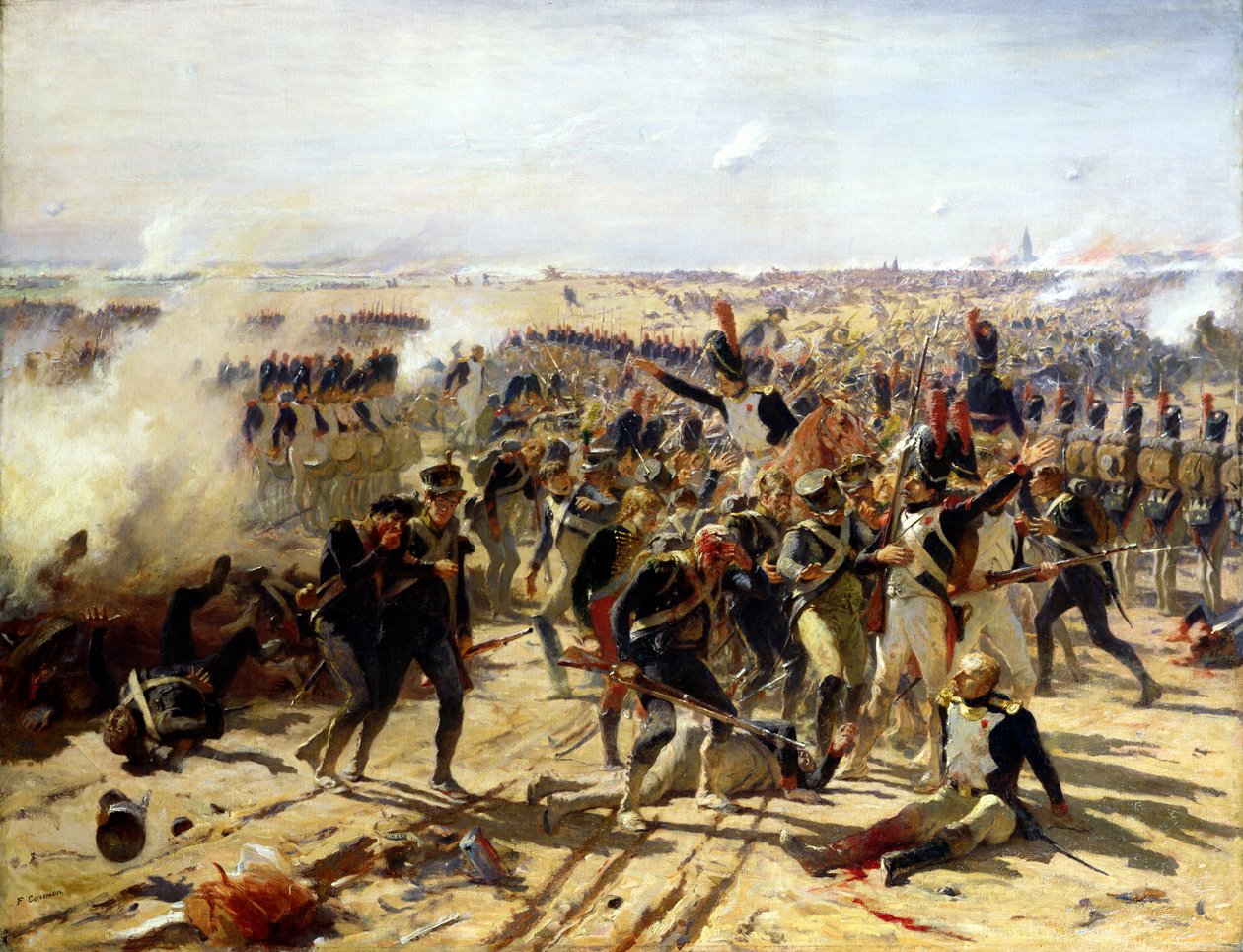 Az esslingi csata, 1809. május alkotó: Fernand Cormon