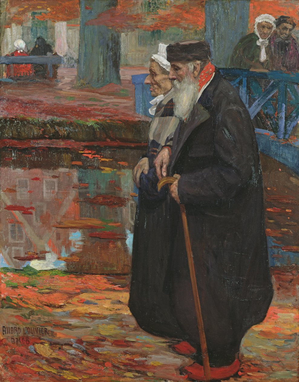 Az öreg pár, 1907 alkotó: Fernand Allard L