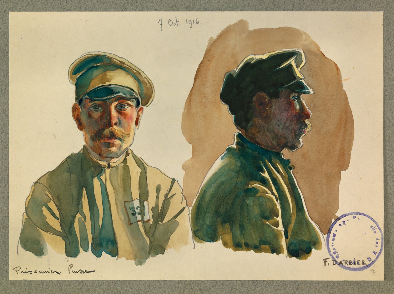 Egy orosz fogoly portréja alkotó: Fernand Barbier