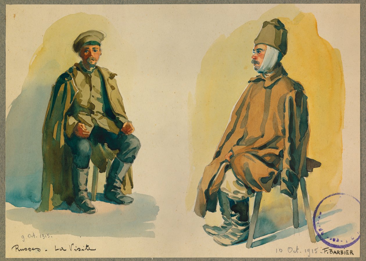 Orosz fogoly portré alkotó: Fernand Barbier