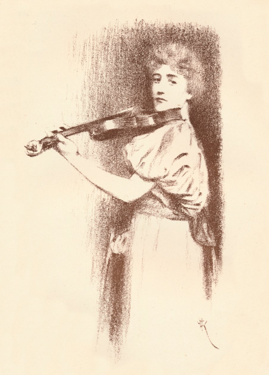 Egy hegedűs, 1898 alkotó: Fernand Khnopff
