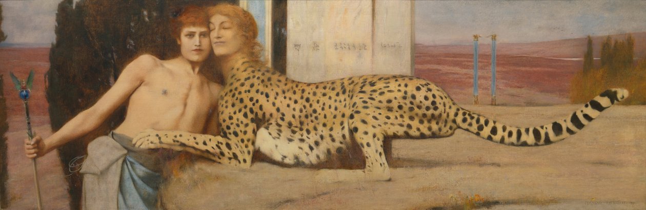 Simogatások, 1896 alkotó: Fernand Khnopff