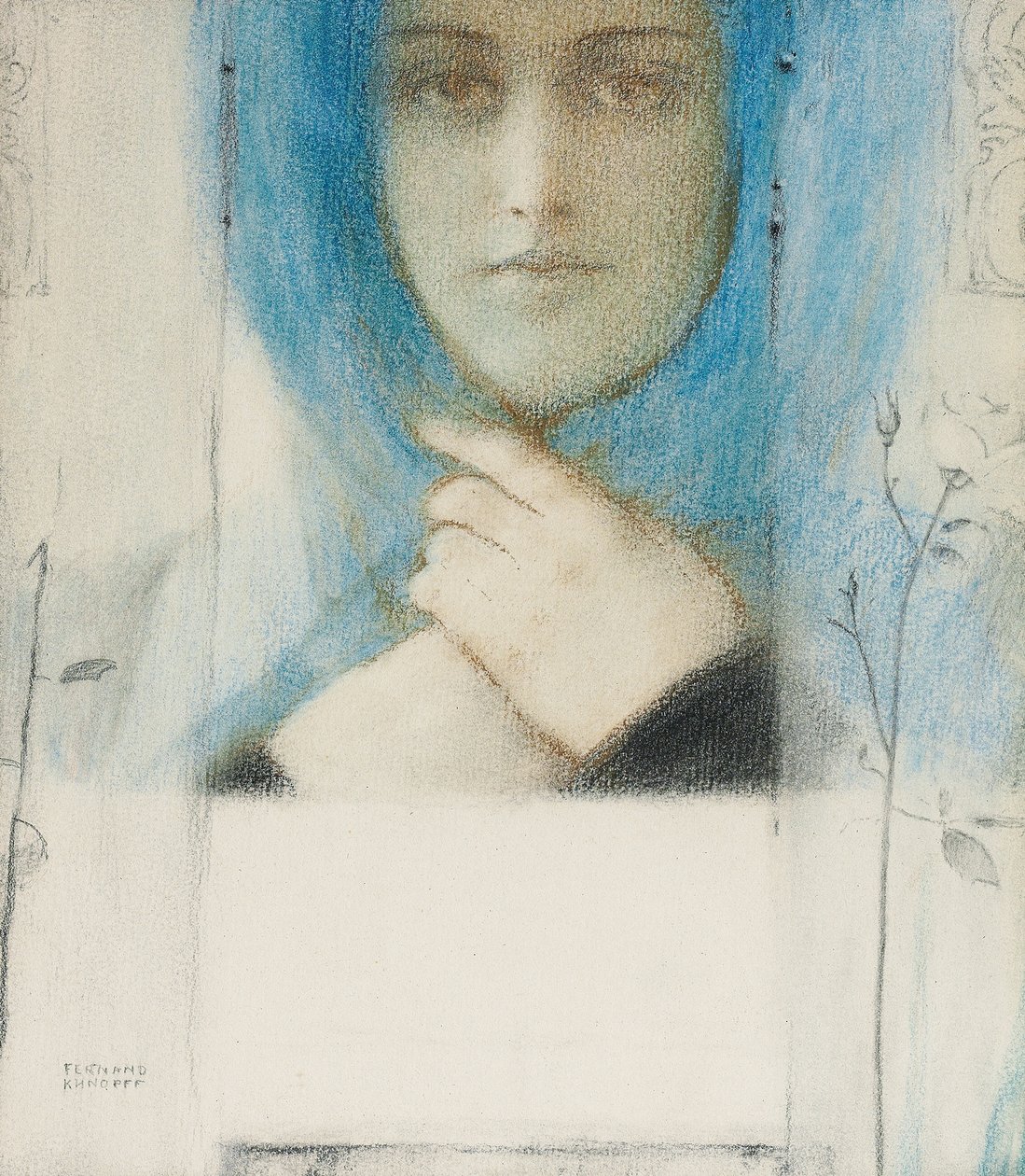 Clematis, 1914 körül alkotó: Fernand Khnopff