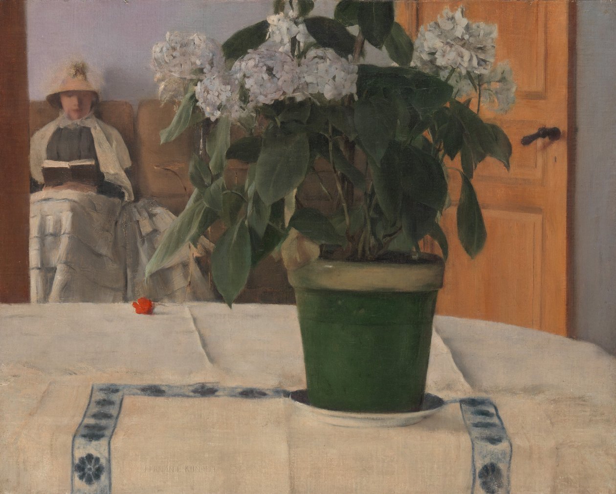 Hortensia, 1884 alkotó: Fernand Khnopff